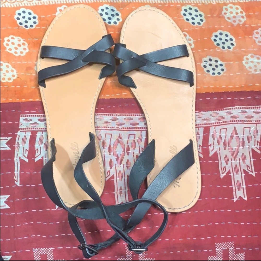 Madewell Boardwalk Sandals US8.5 Black